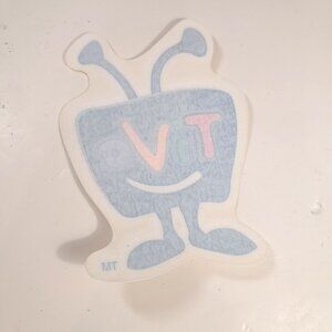 Vintage TIVO animated figure Decal Backward Sticker for Window Cling icon mascot